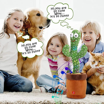 Premium Dancing Talking Cactus Toy With Cap and Muffler